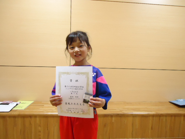第20回宮崎県小学生シングルス春季大会　結果