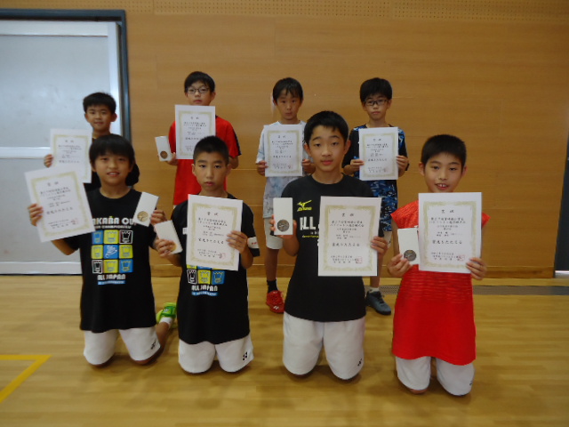 第37回宮崎県小学生バドミントン選手権大会　結果