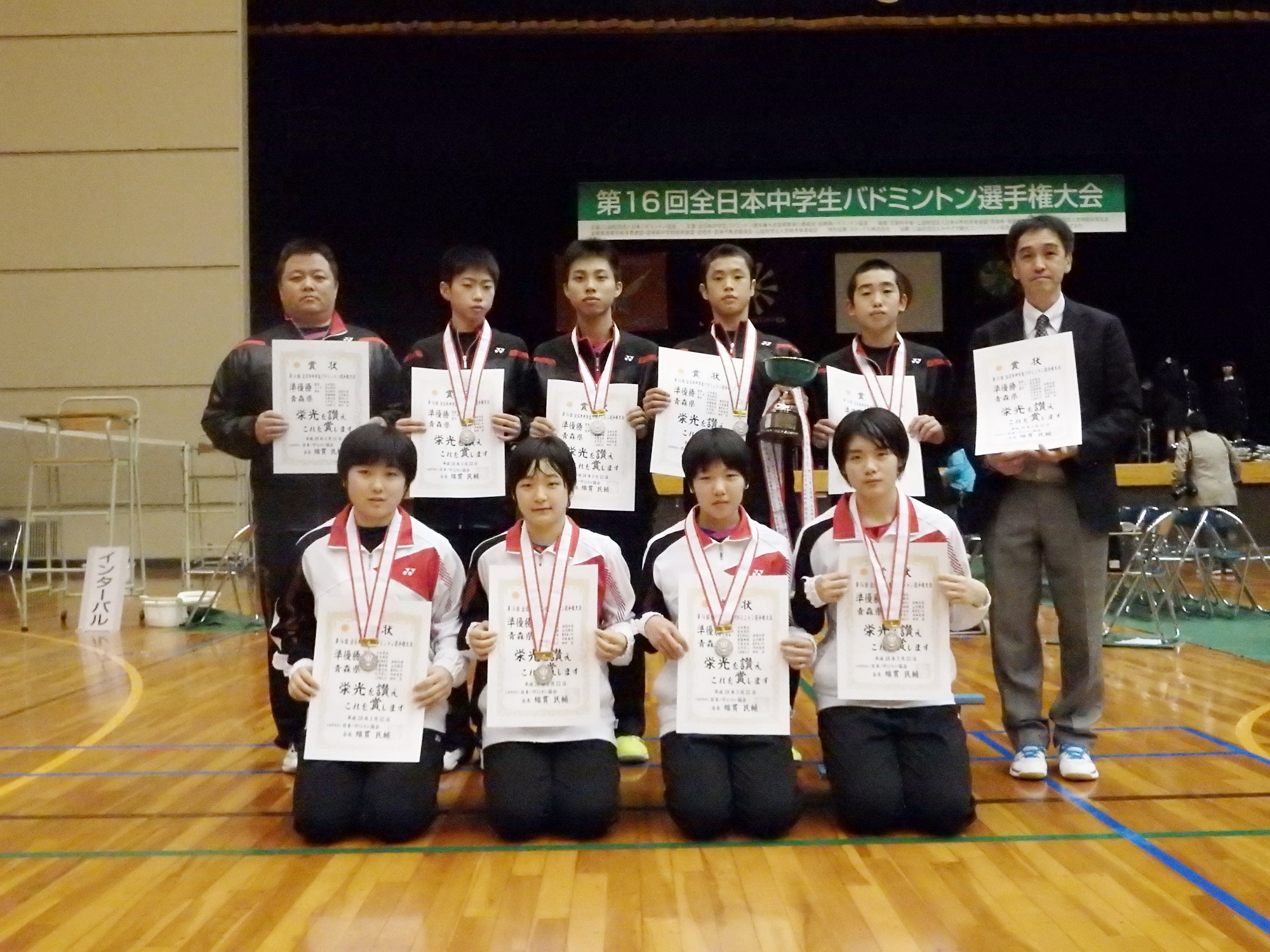 第16回全日本中学生バドミントン選手権大会 2日目結果速報 ...